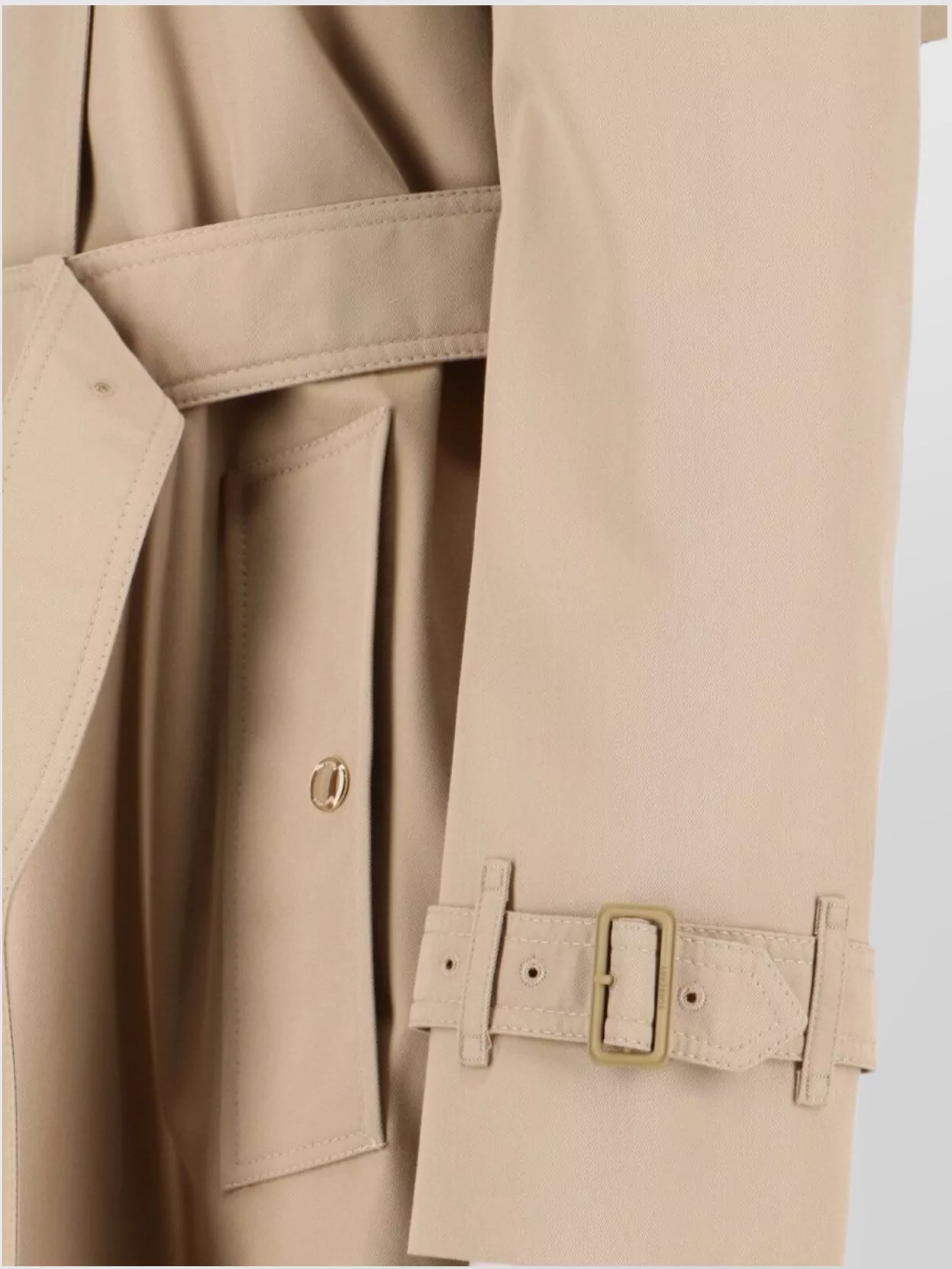 Burberry Stylish Jacket With Belted Waist And Epaulettes