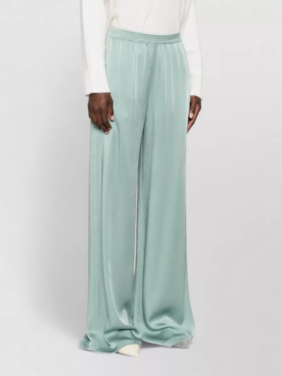 Fabiana Filippi Satin Wide-Leg Trousers