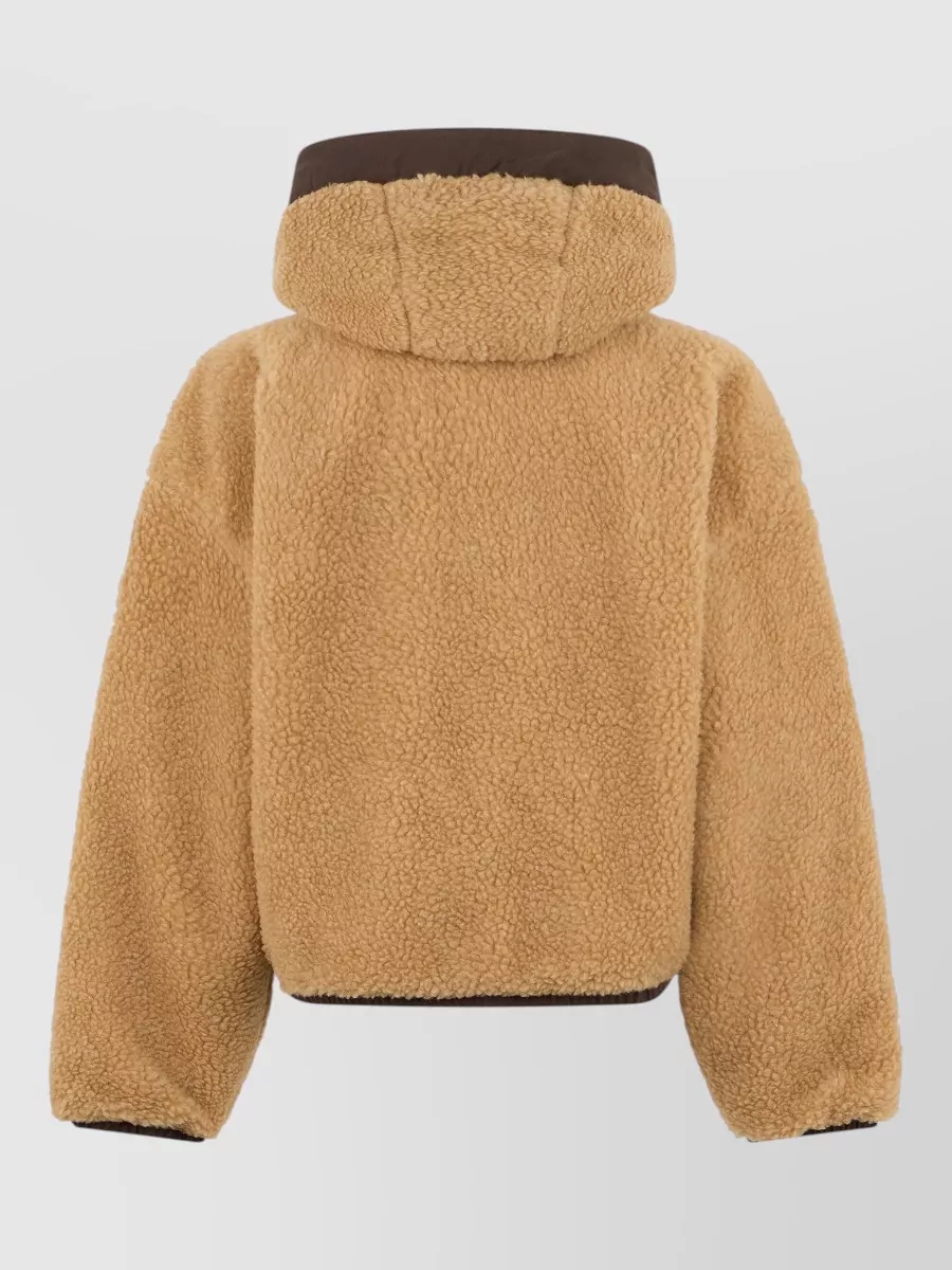 Canada Goose Reversible Fleece Hooded Bomber Jacket