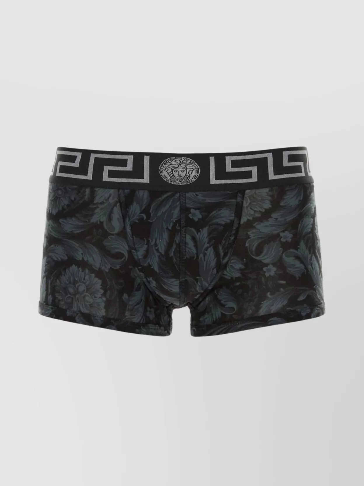 Shop Versace Barocco Boxer With Elastic Waistband And Floral Pattern