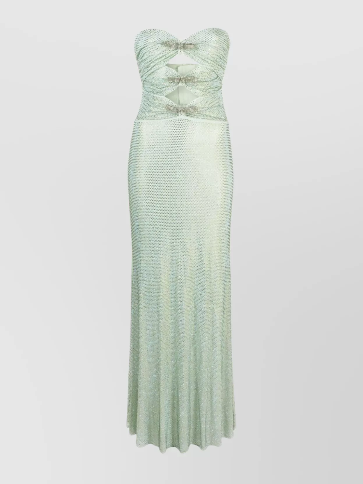 Self-Portrait Rhinestone Embellished Maxi Dress