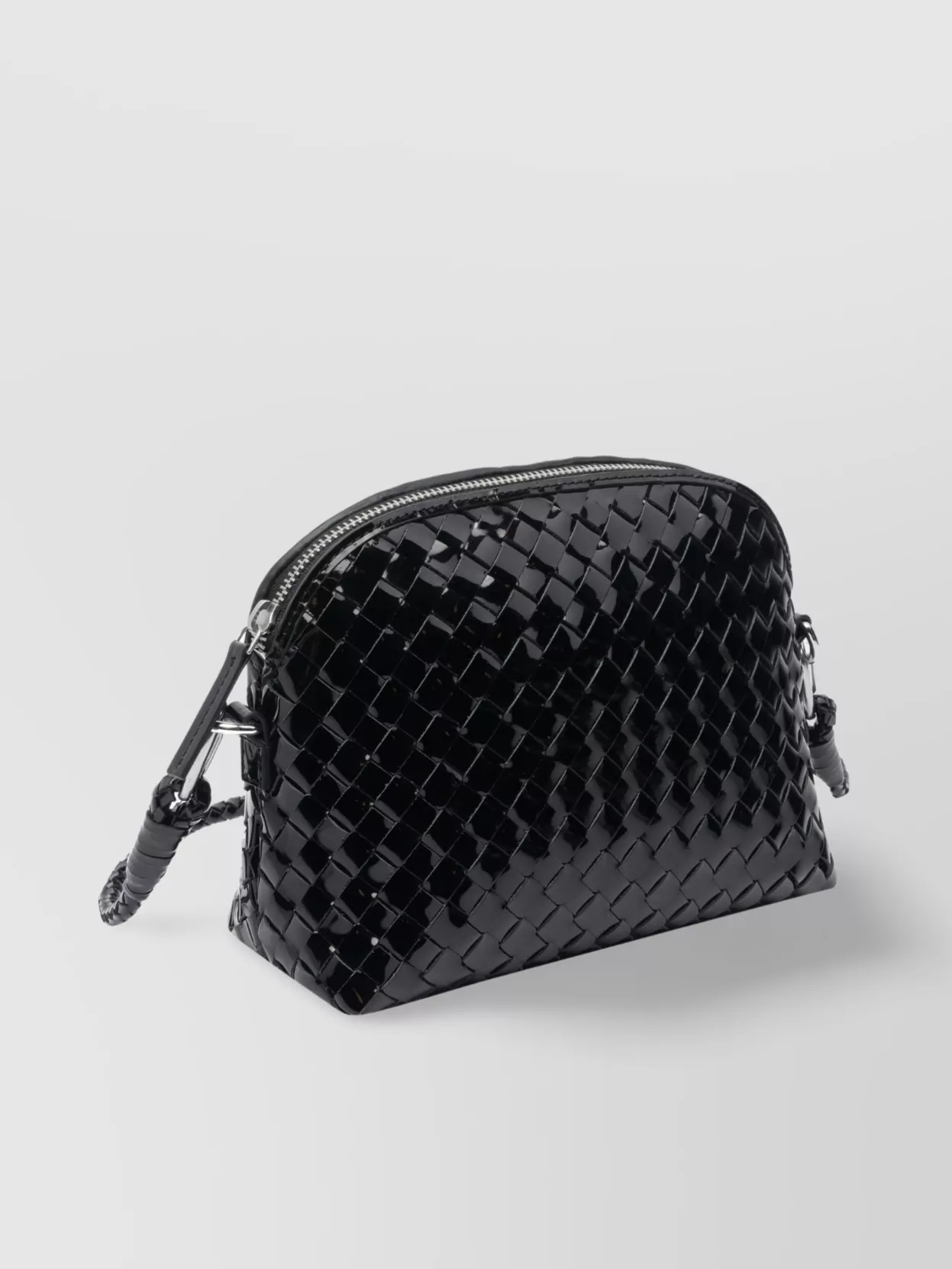 Dragon Diffusion Glossy Woven Texture Shoulder Bag