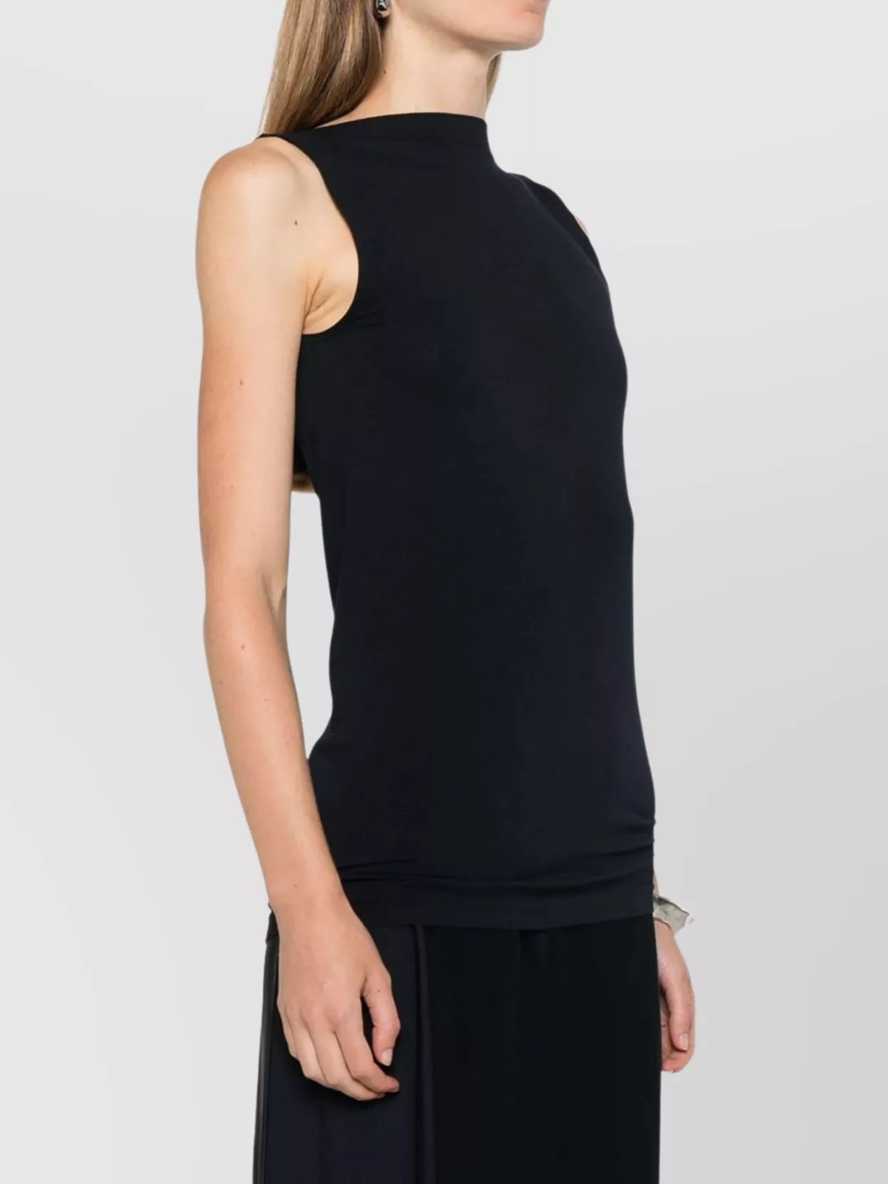 Wolford Sleeveless Stretch Modal Blend Boat Neck Top