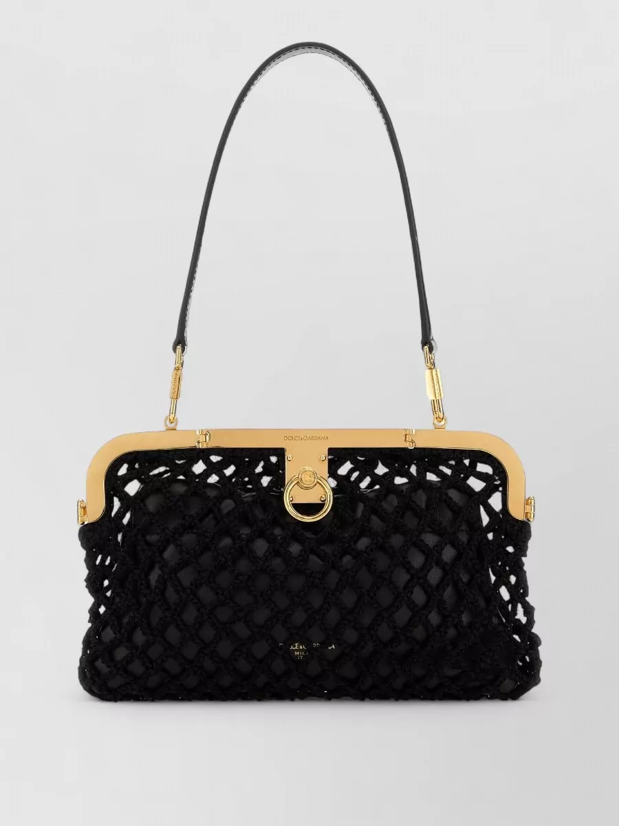 Dolce&Gabbana Amanda Fabric Clutch Bag