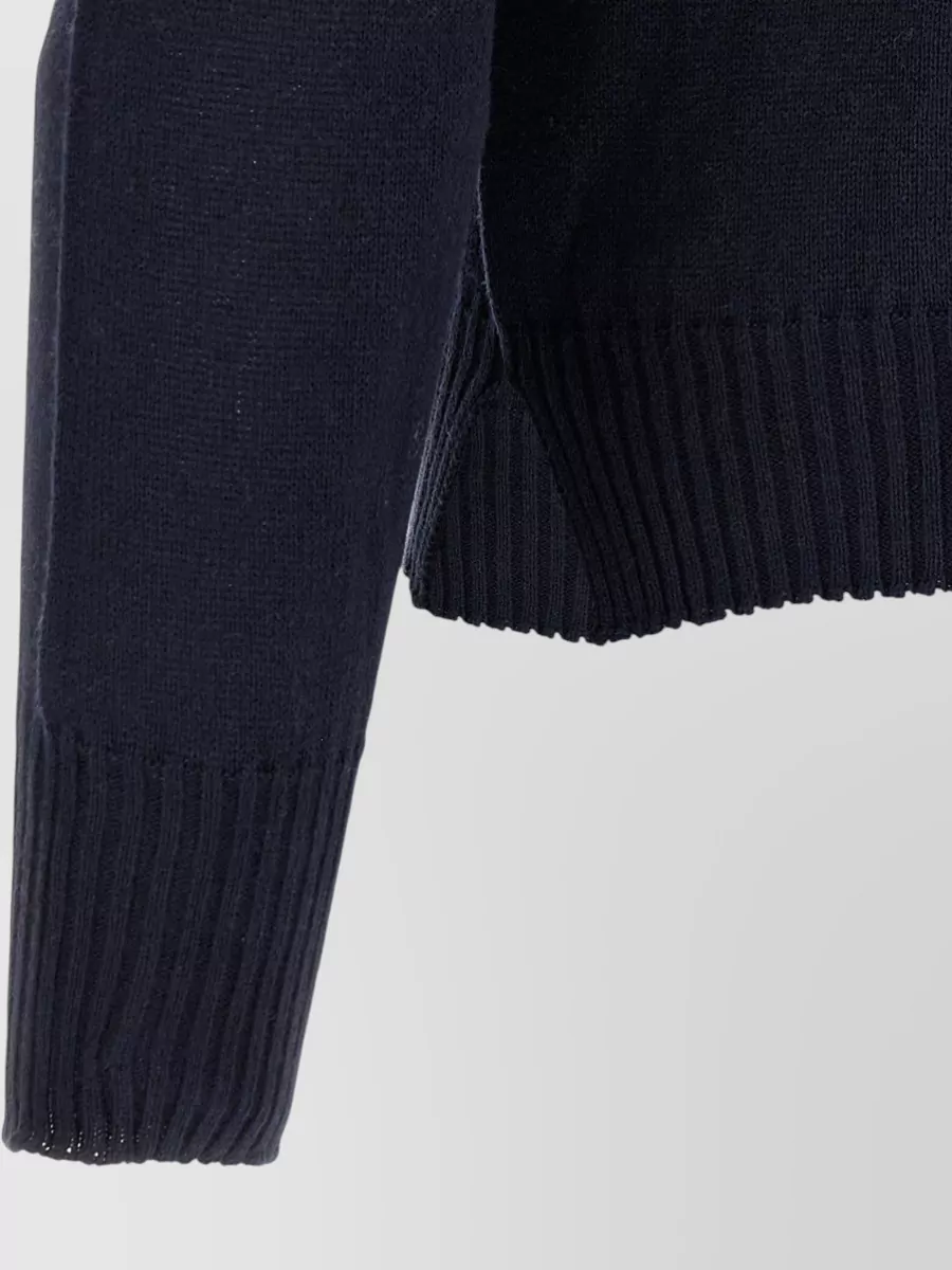 Ma'ry'ya Cashmere Cotton Crew-Neck Long-Sleeve Jumper