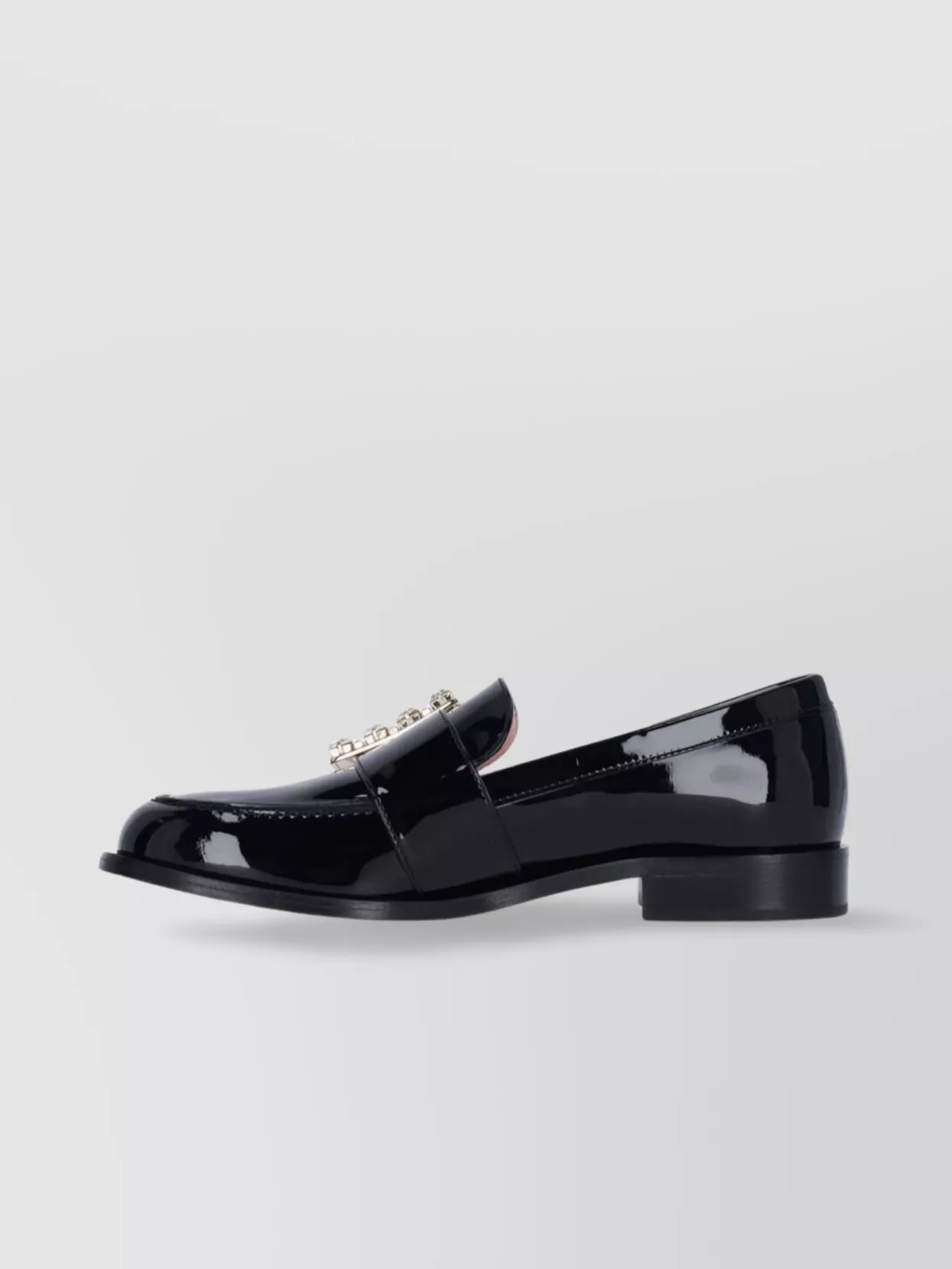Roger Vivier Buckle Embellished Patent Loafers