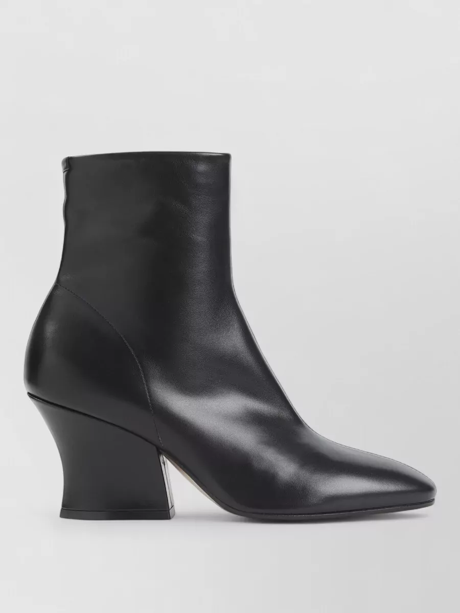 Jil Sander Leather Lune Ankle Boots