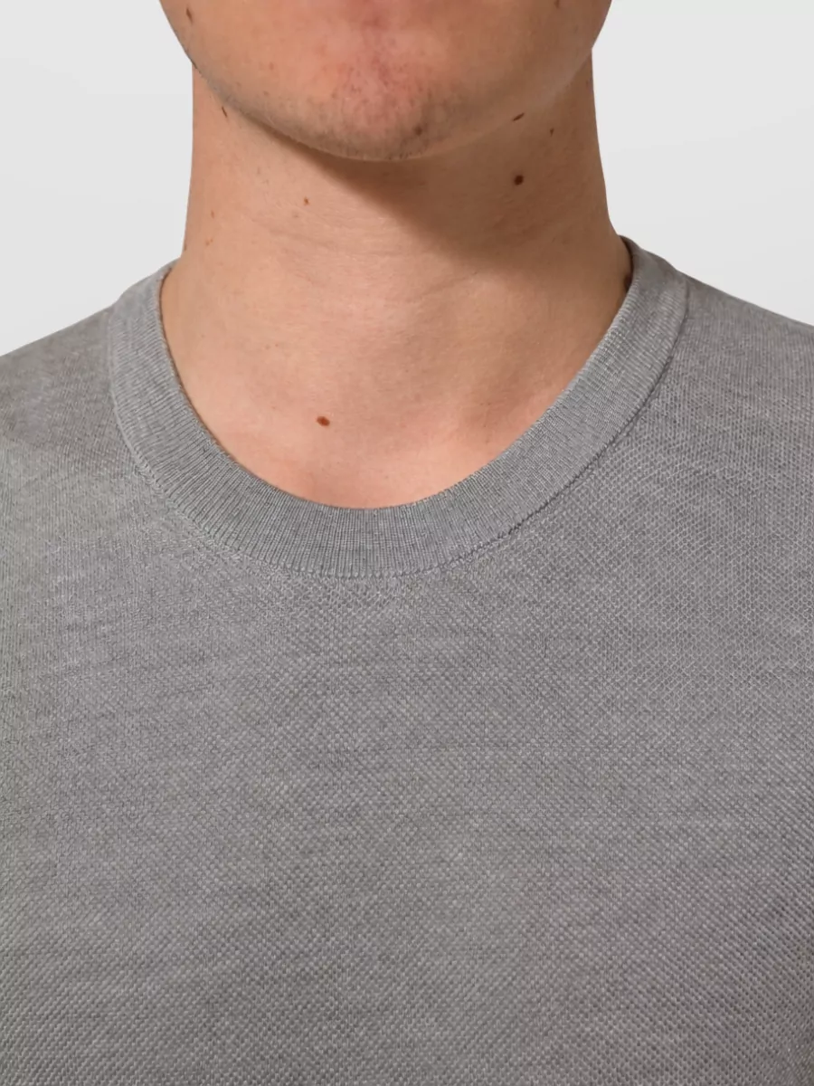 Dolce&Gabbana Silk Crew Neck Short Sleeve T Shirt