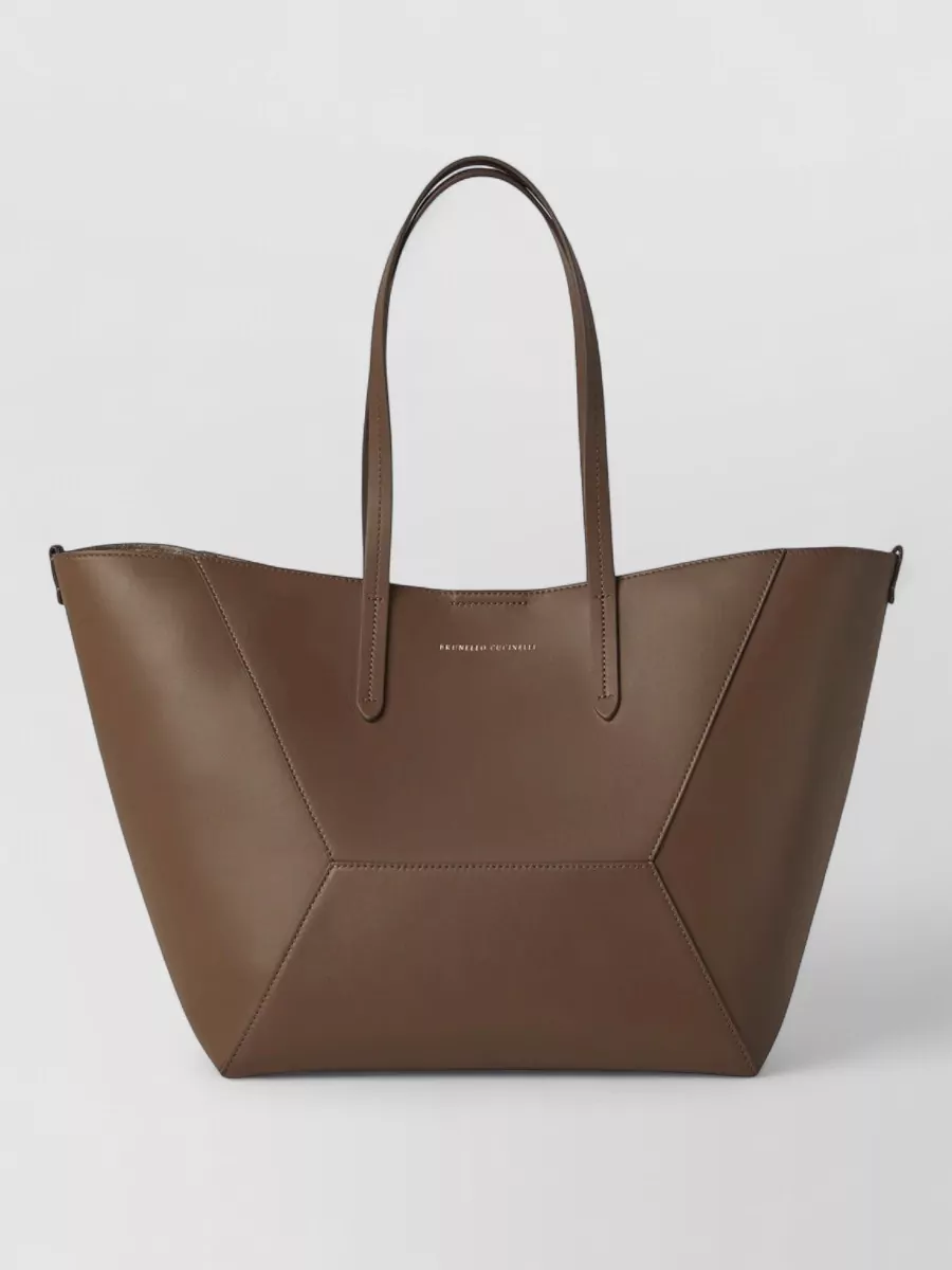 Brunello Cucinelli Monili leather tote bag