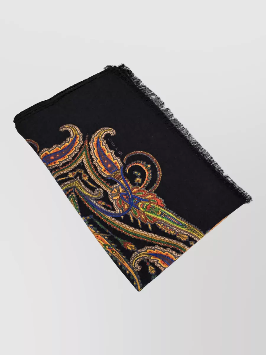 Etro cashmere paisley scarf