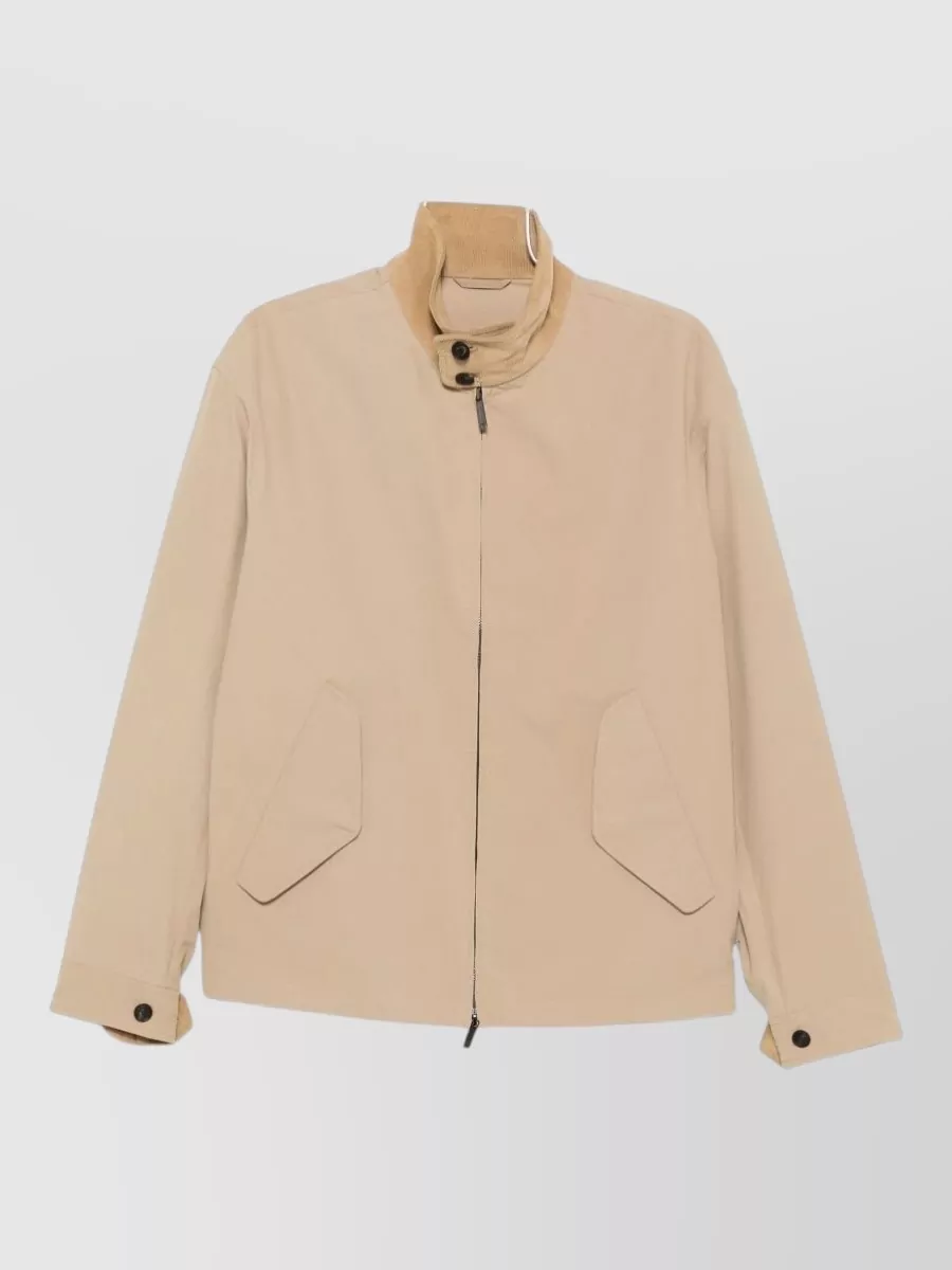 Emporio Armani corduroy collar single-breasted jacket