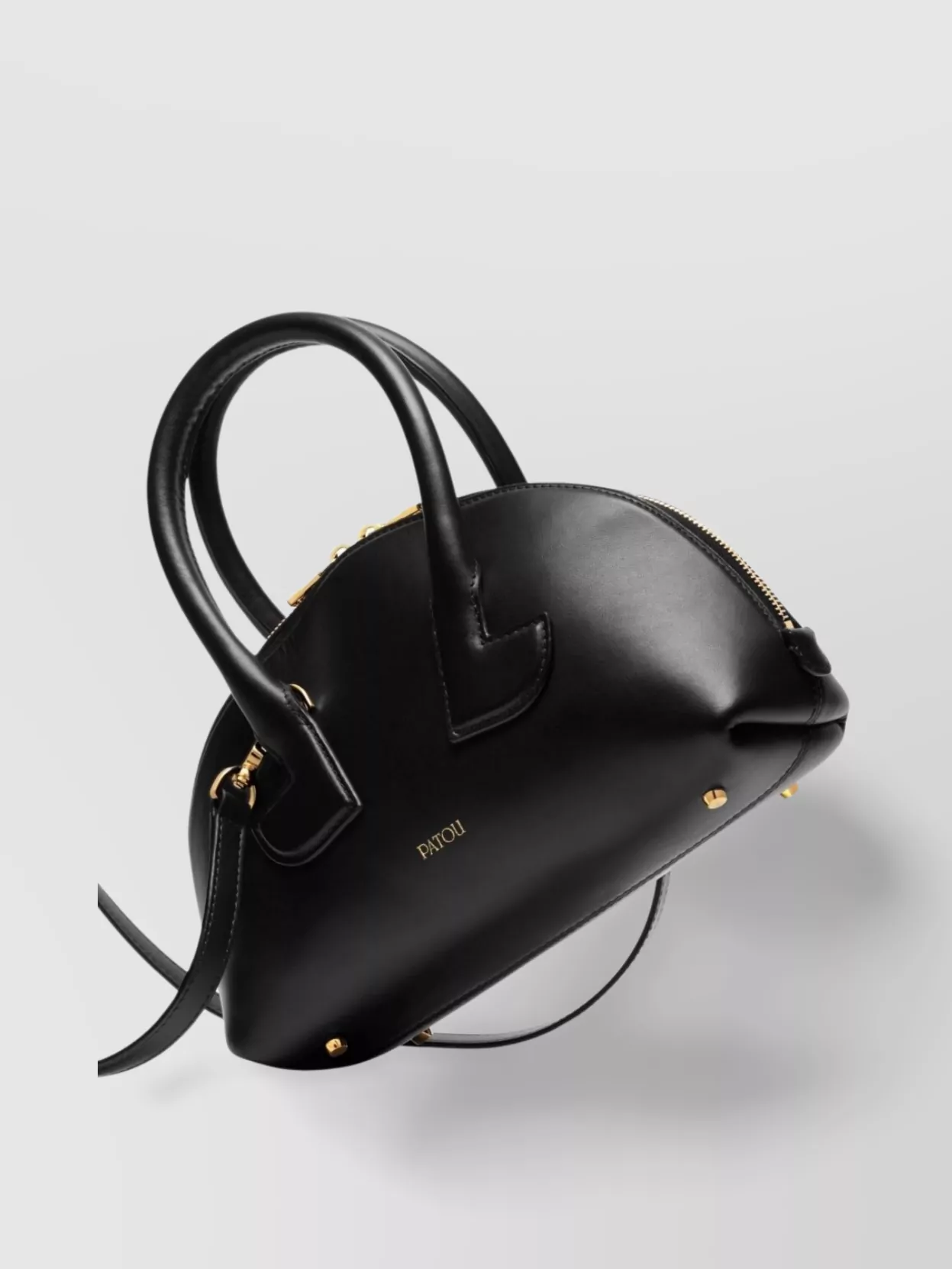 Patou Shoulder Bag Structured Detachable Strap