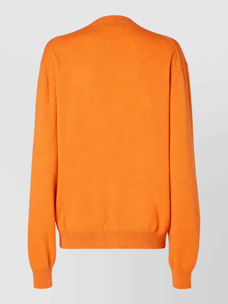 Fendi V Neck Long Sleeve Regular Fit Sweater