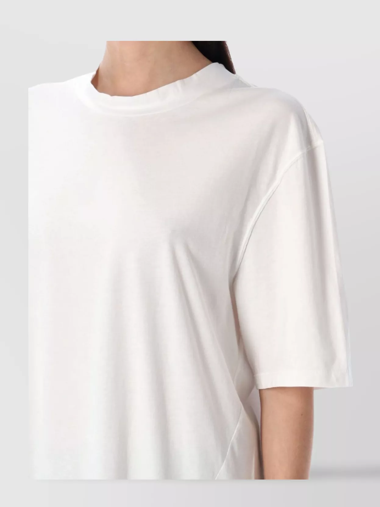 Our Legacy Oversized White T-shirt With Twisted Side Seams
