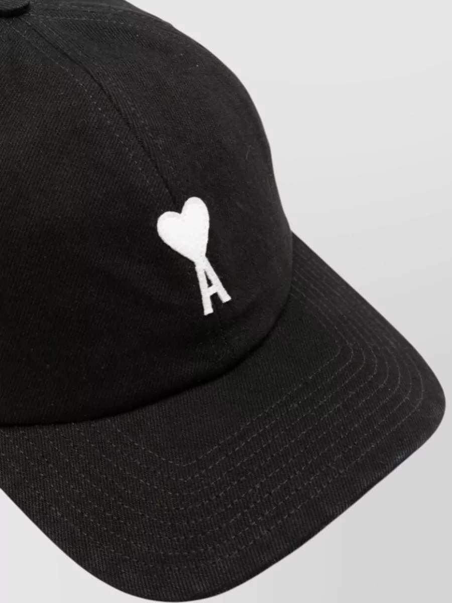 Ami Paris Ami De Coeur Curved Brim Baseball Hat
