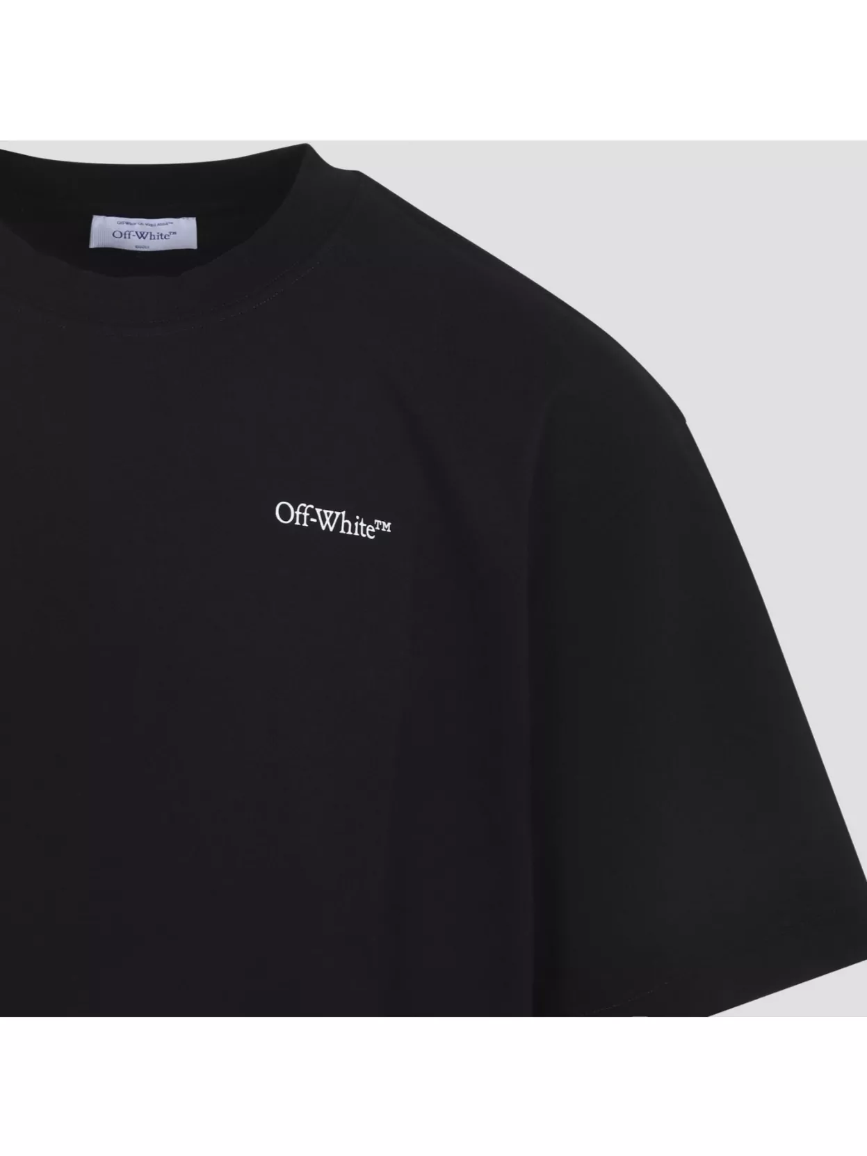 Off-White Graphic Print Short Sleeve Crew Neck T-Shirt