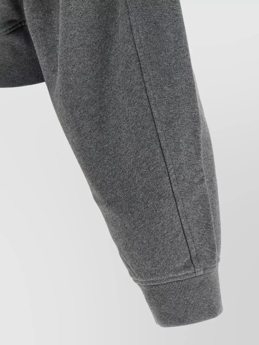 Alexander Wang Cotton Cropped Zip-Up Hoodie