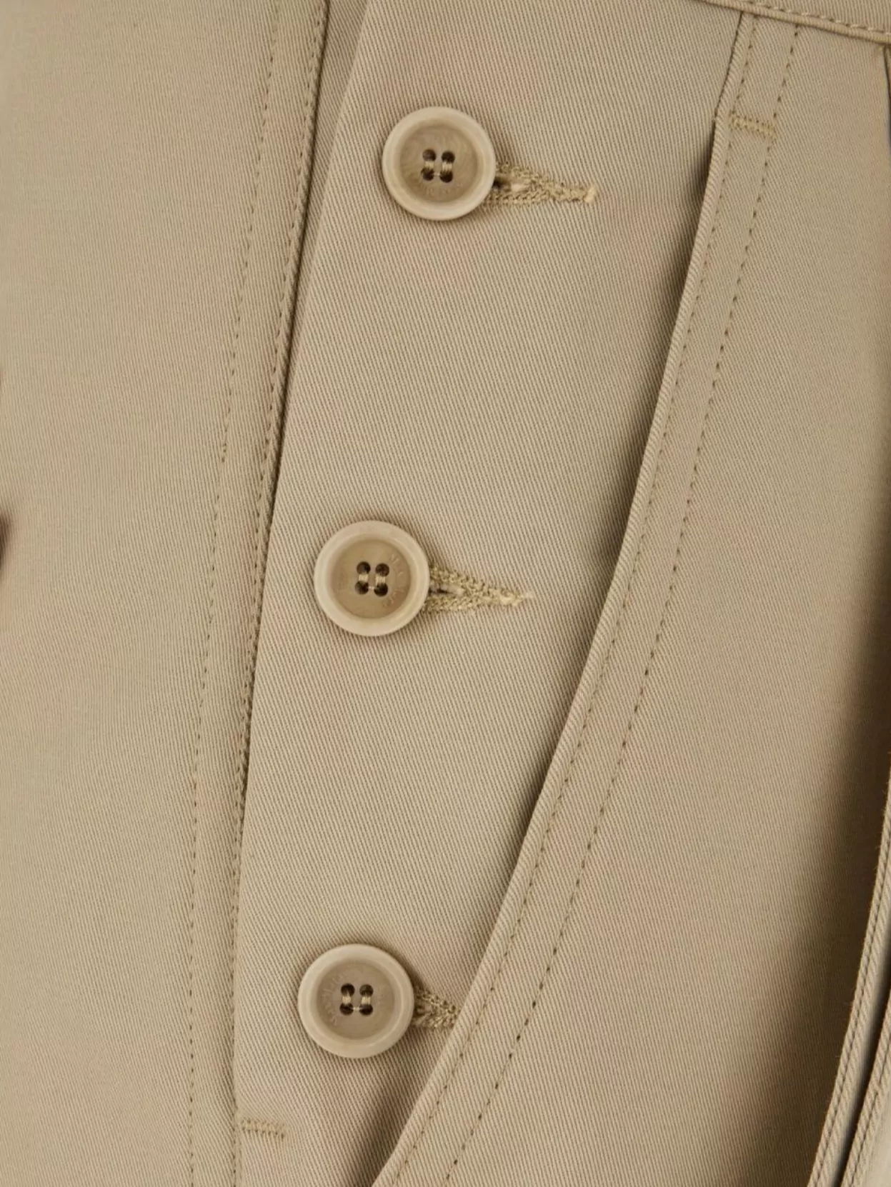 MAX MARA STRETCH COTTON PANTS WITH BUTTON DETAILING AND CUFFED HEM