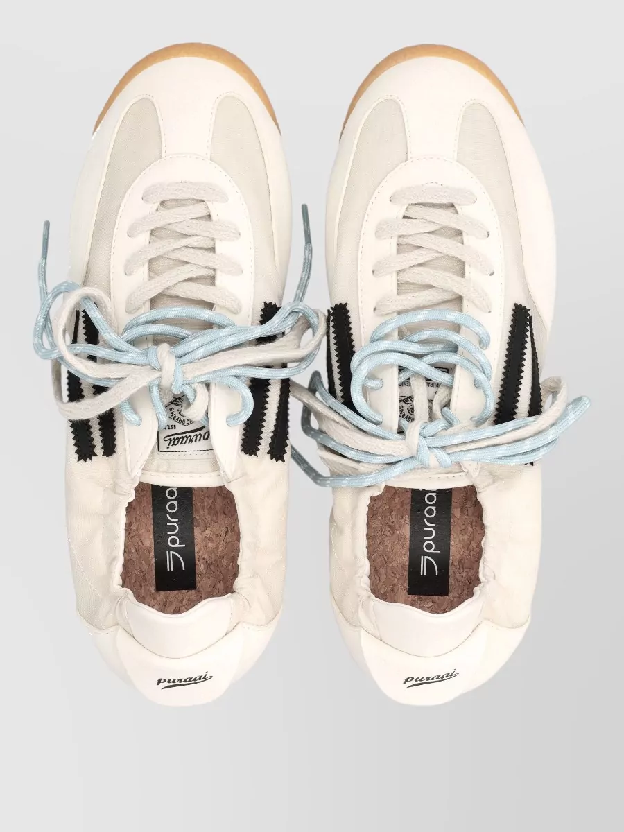 Puraai Vegan Leather Low-Top Sneakers