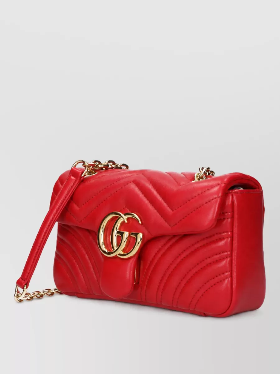 Gucci Marmont Leather Clutch Bag