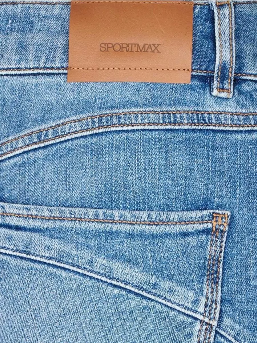 Sportmax Washed Slim-Fit Denim Jeans