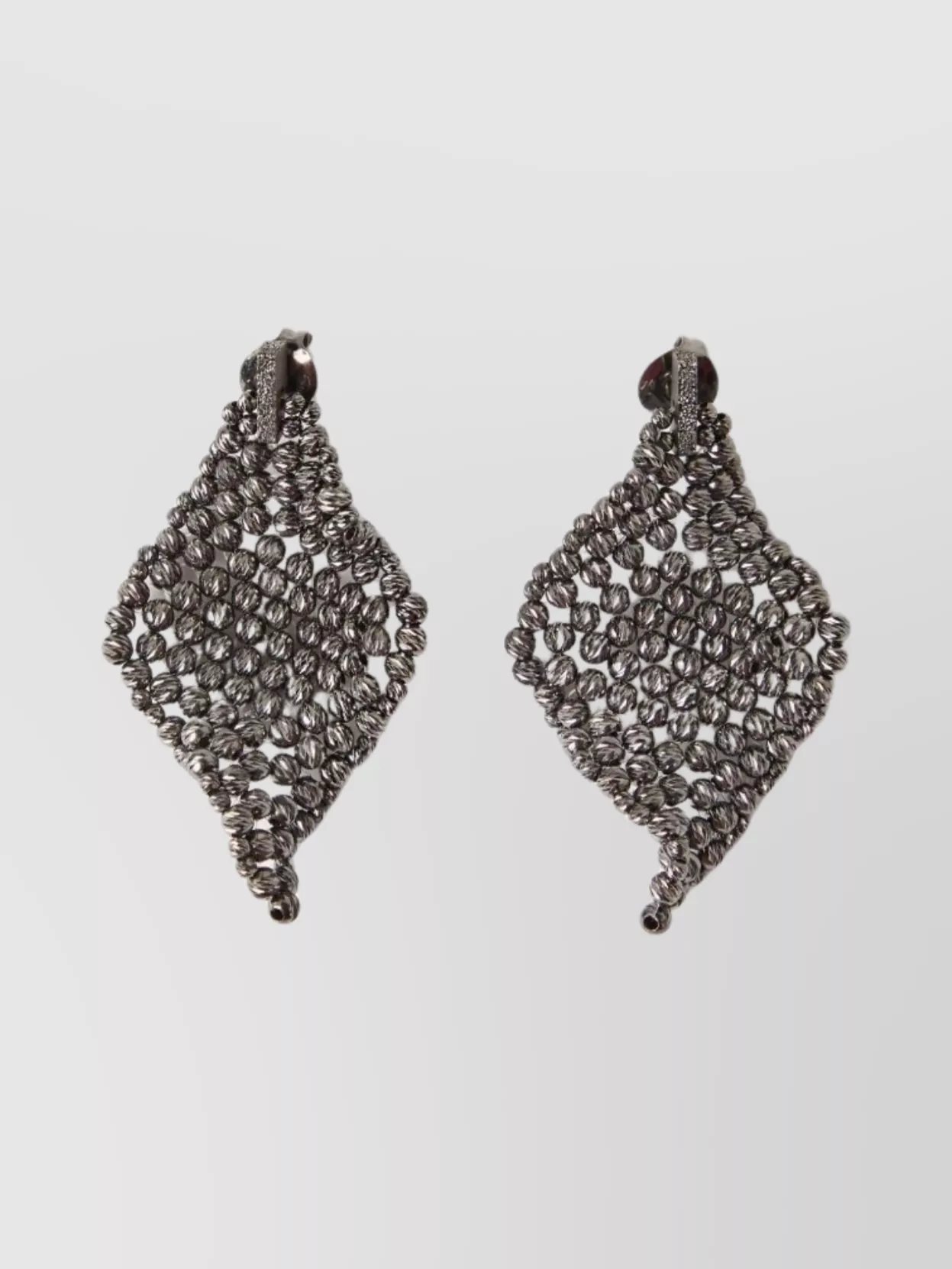 Brunello Cucinelli Sculptured Silver Earrings