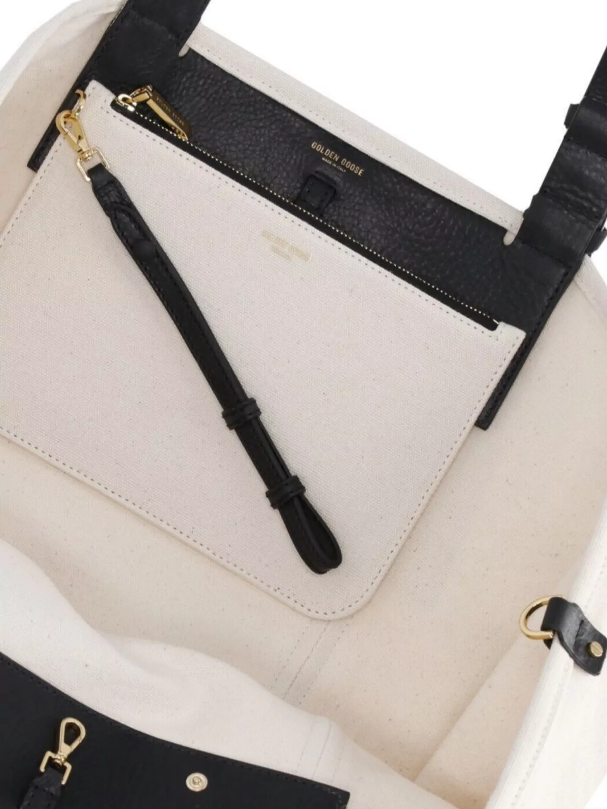 Golden Goose Canvas Shopper Bag Removable Strap