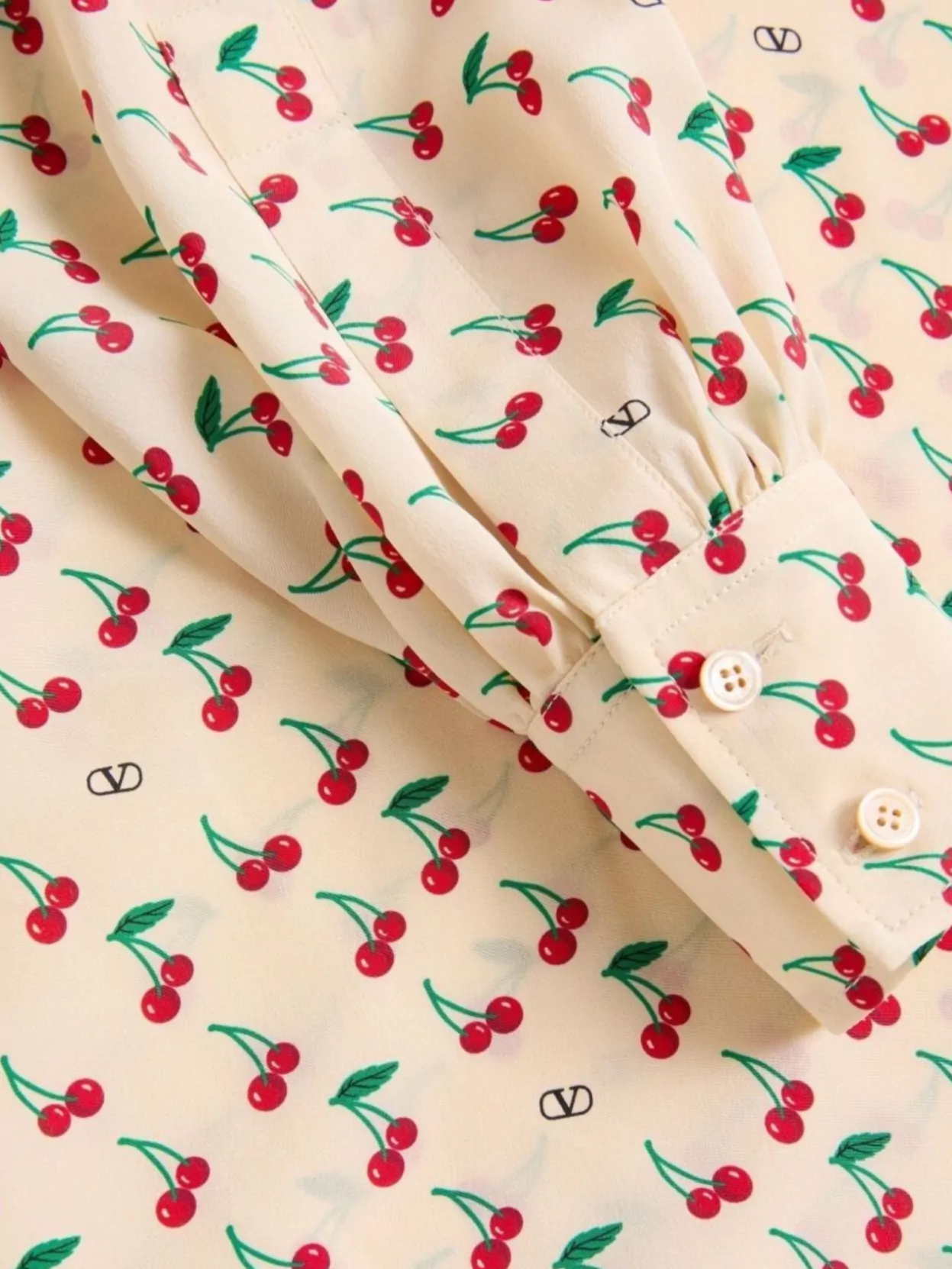 Valentino Garavani Printed Cherry Knee Length And Midi Tops