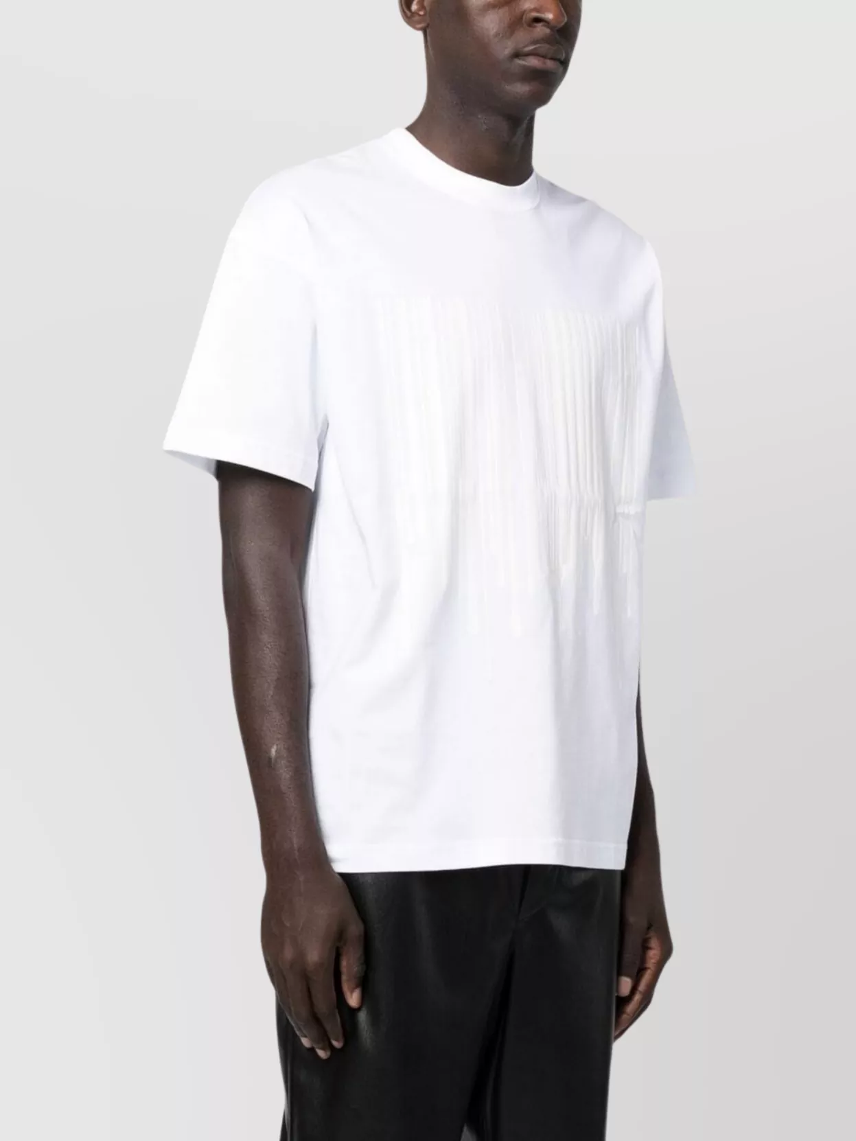 Vtmnts Graphic Print Crew Neck Relaxed Fit Top In White