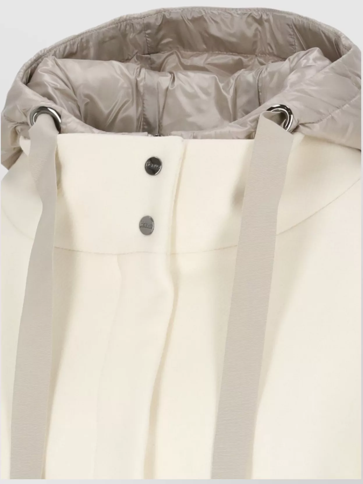 Herno High Neck Wool Padded Coat