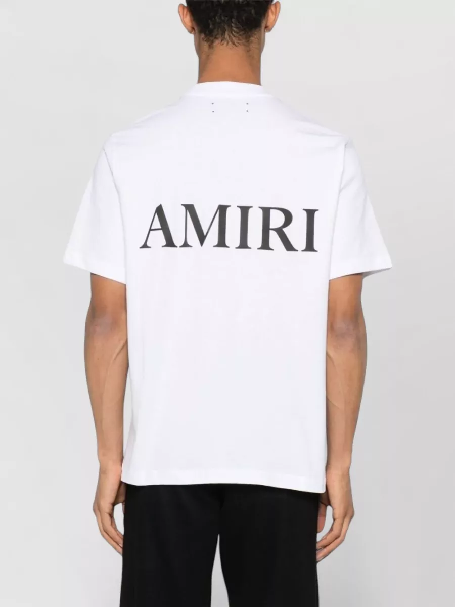 Amiri Silk Blend Crew Neck Short Sleeve T-Shirt