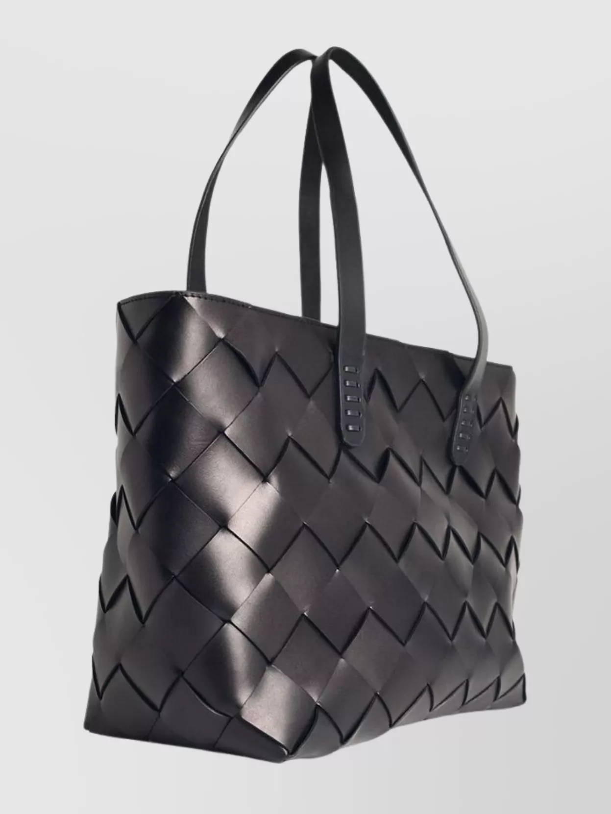 Dragon Diffusion Woven Leather Tote Bag With Dual Handles