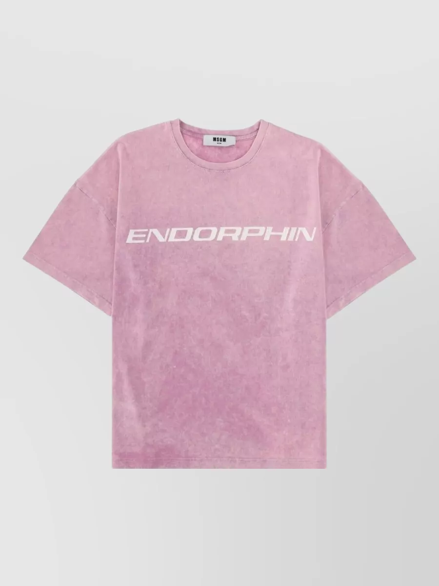 MSGM endorphin cotton t-shirt