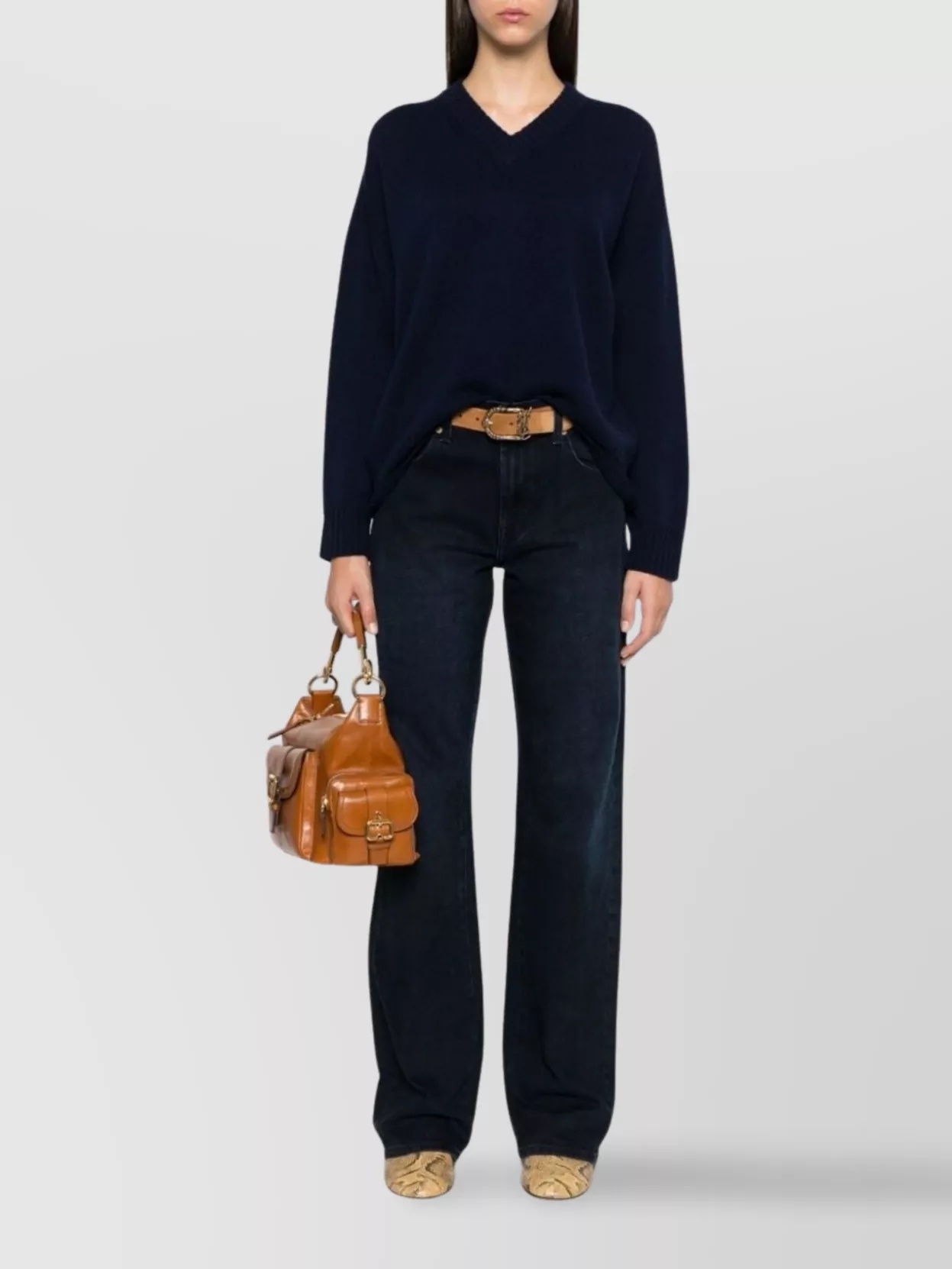 Emporio Armani Cashmere Blend V-Neck Sweater