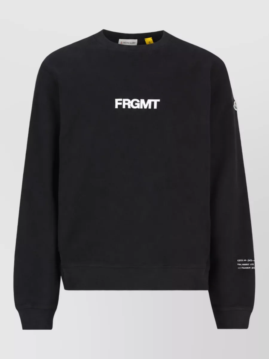 Moncler cotton logo print sweatshirt