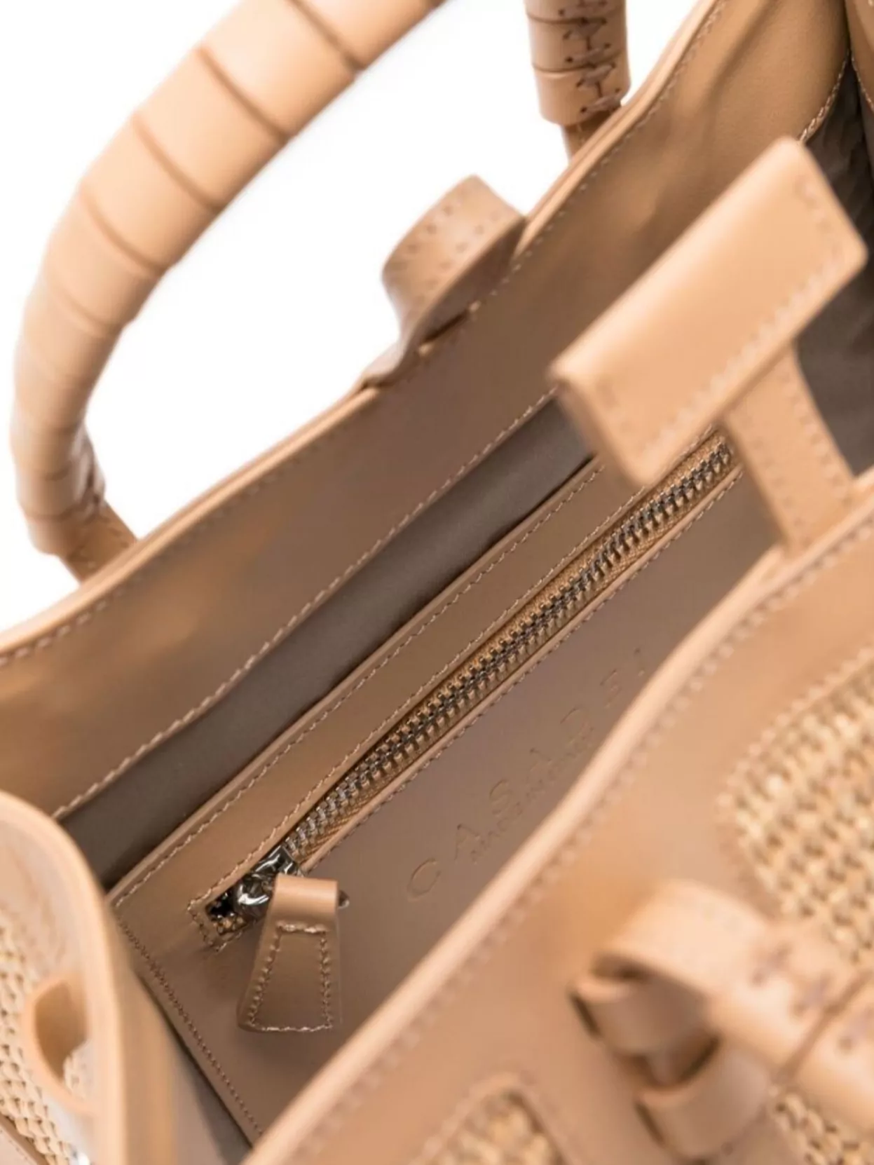 Casadei Woven Texture Tote Bag With Detachable Strap