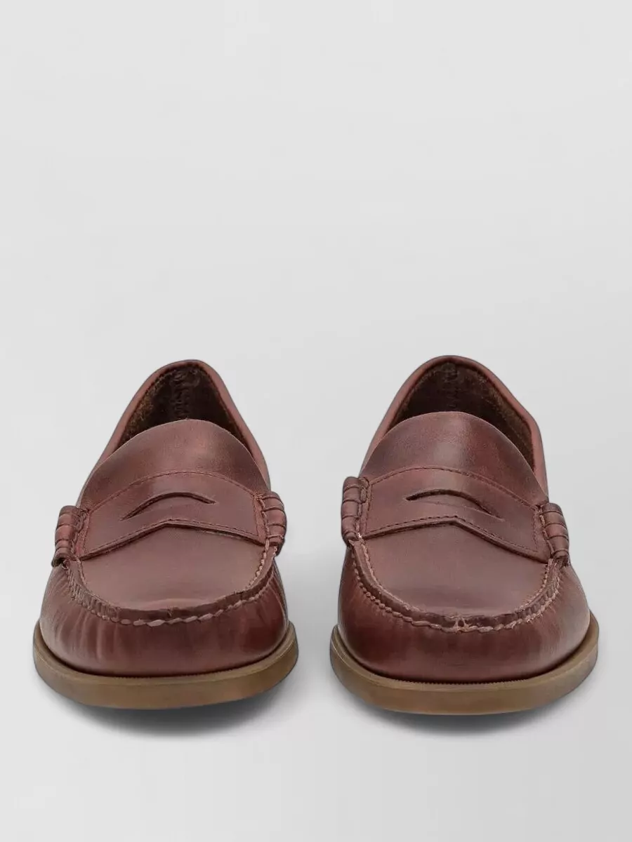 Sebago leather boat shoes