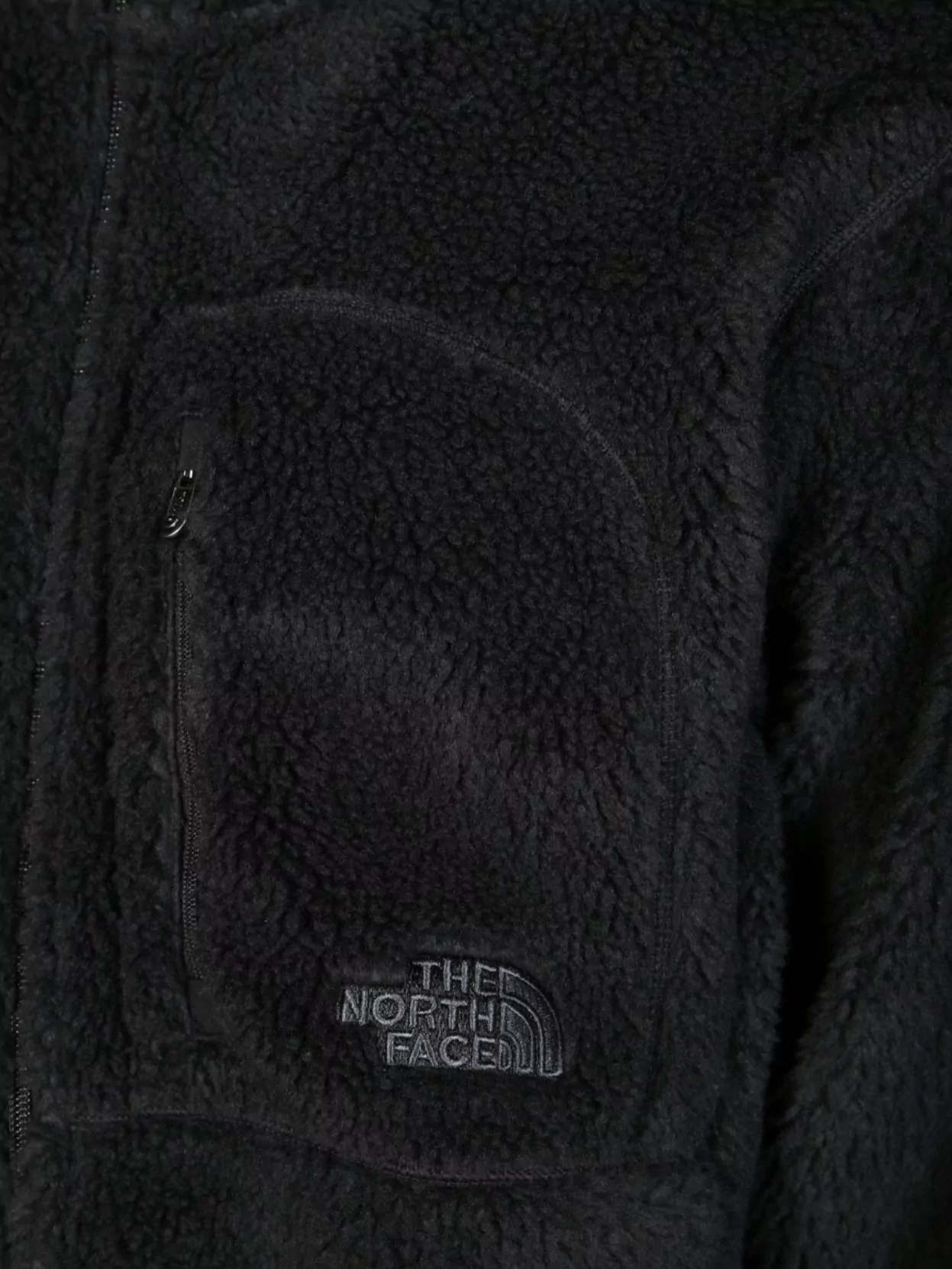 The North Face Fleece Jacket With High Collar And Zip Pocket