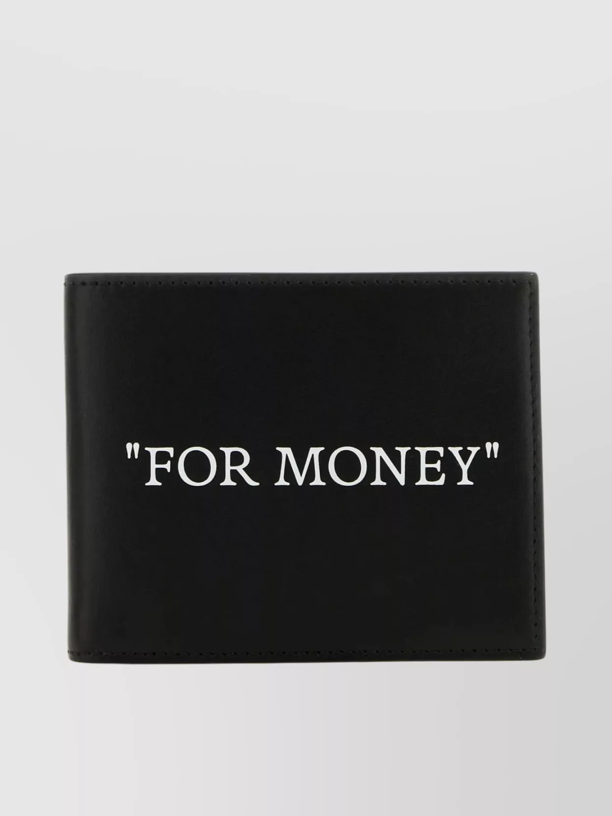 Shop Off-white Pebble Texture Bifold Leather Accessory In Black