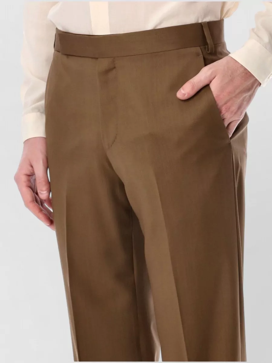 Lardini Wool Straight-Leg Trousers