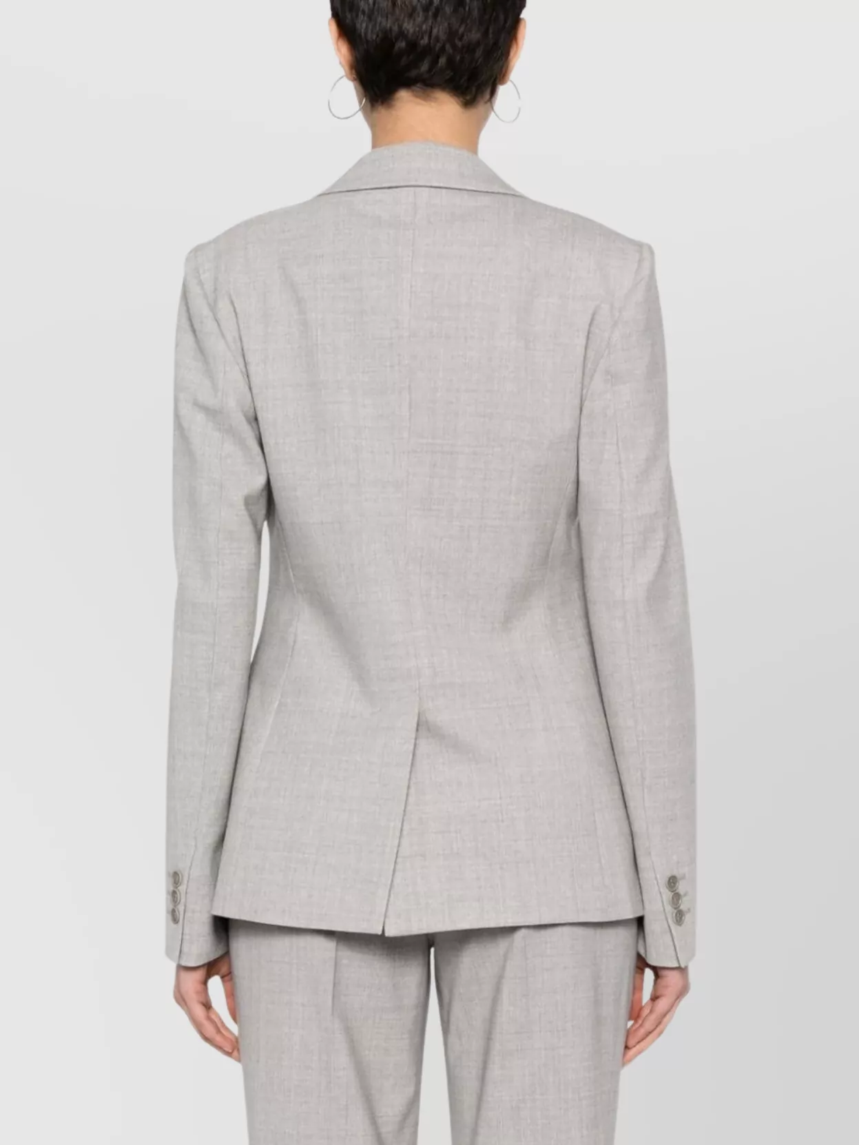 P.A.R.O.S.H SINGLE-BREASTED BLAZER WITH FAUX BUTTONED CUFFS
