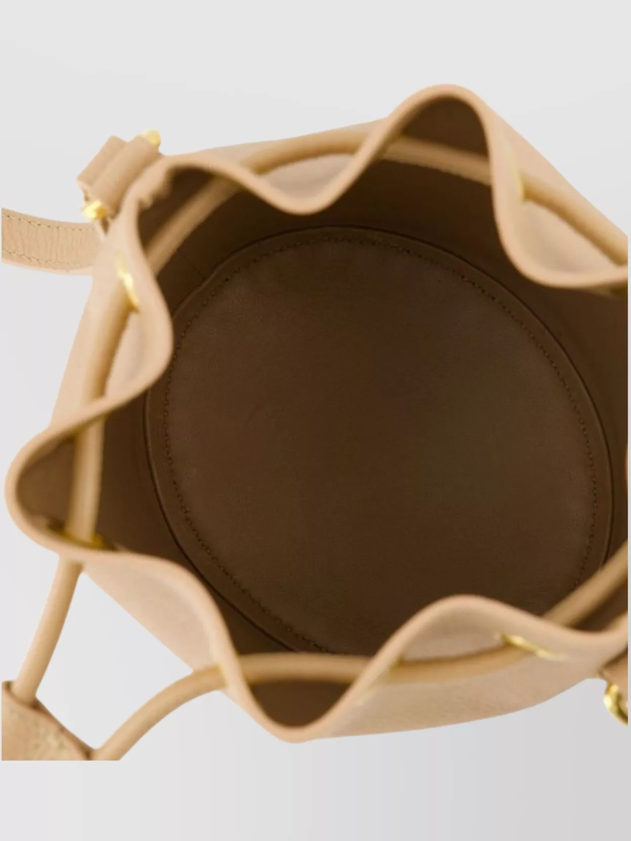 Valentino Vlogo Signature Drawstring Bucket Bag In Brown
