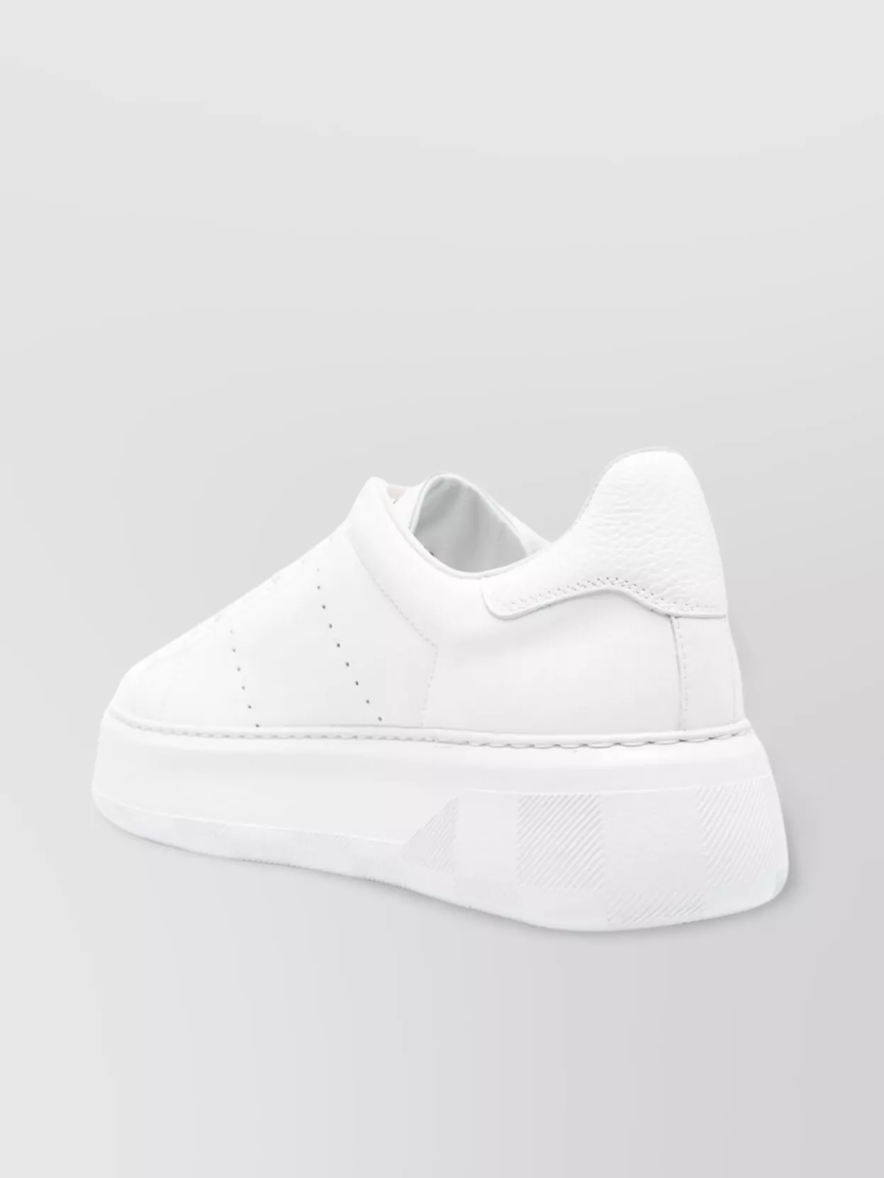 Woolrich Perforated Leather Platform Sneakers