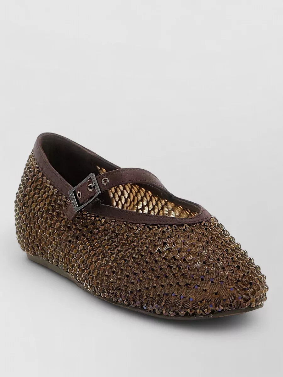 Le Silla crystal-embellished ballerina shoes