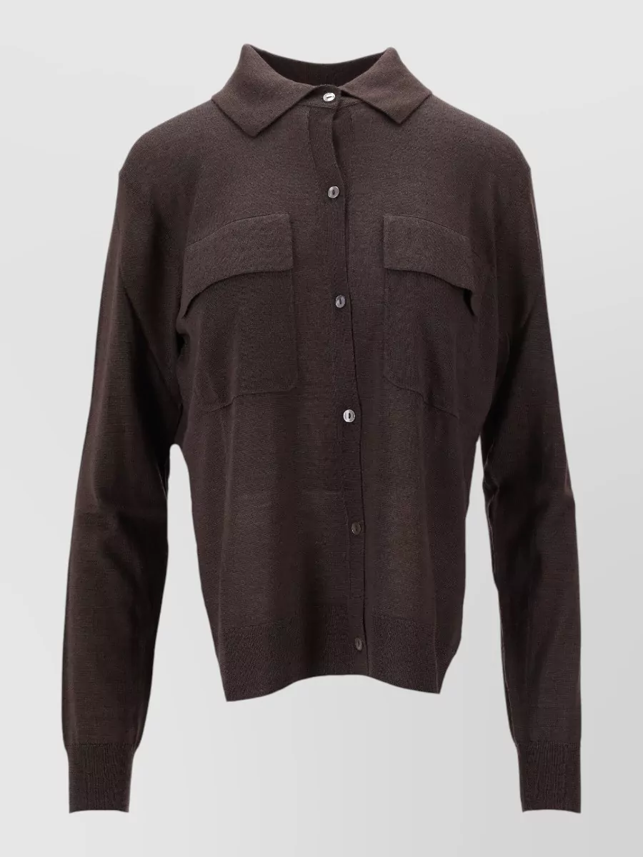 Parosh cashmere wool silk cardigan