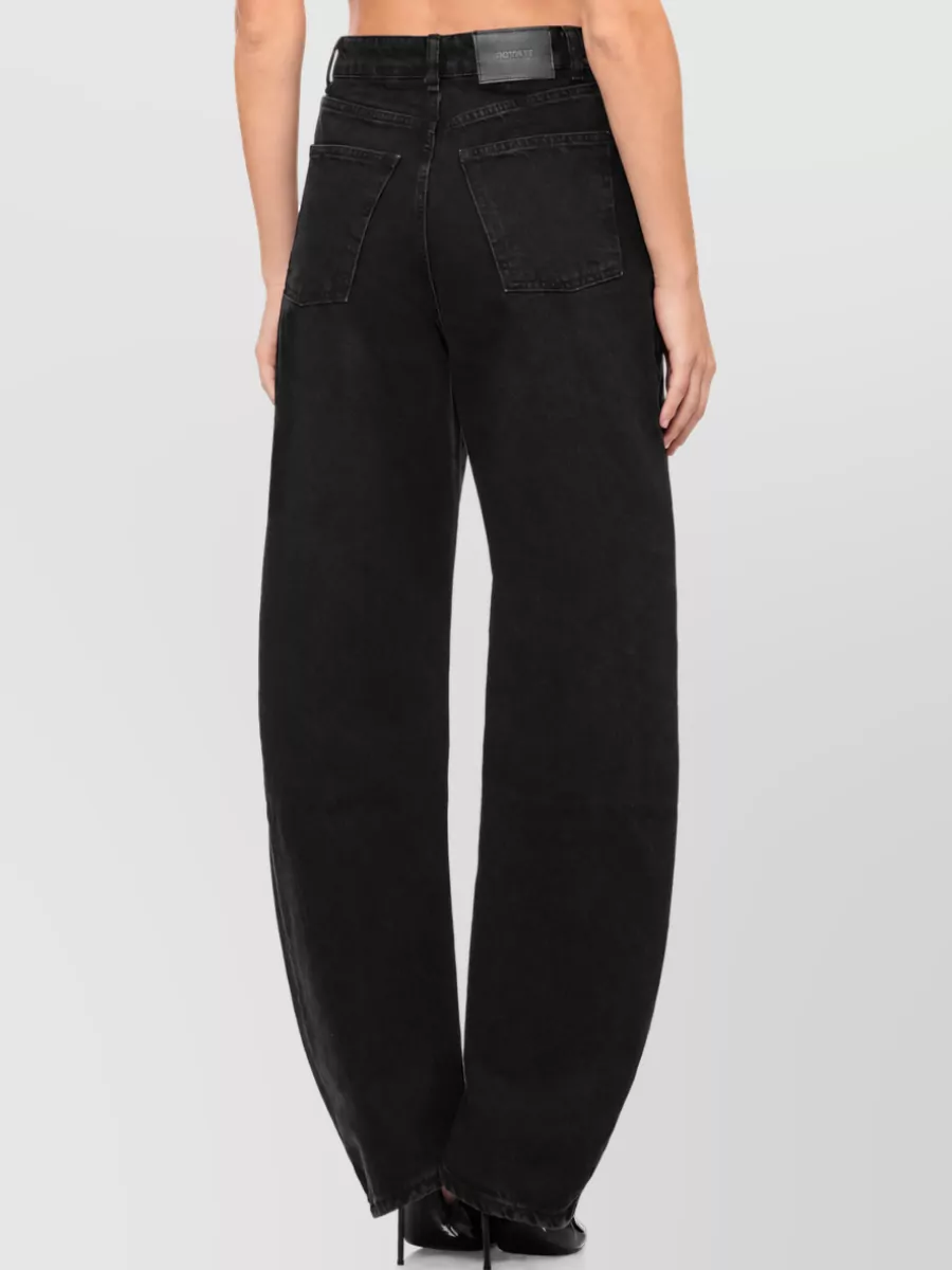 Rotate Denim Straight-Leg Jeans