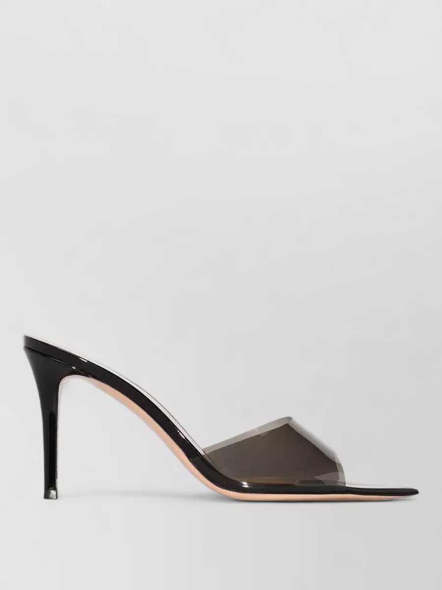 Gianvito Rossi Leather Clear-Strap Mules