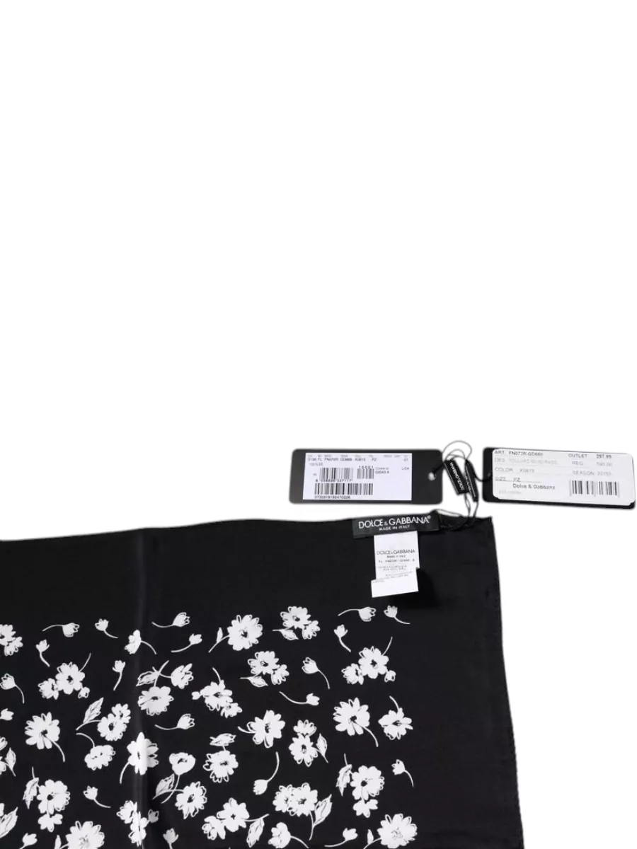 Dolce&Gabbana Silk Floral-Print Square Scarf
