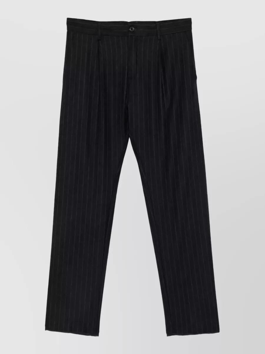 Paul & Shark wool pinstripe tapered chinos