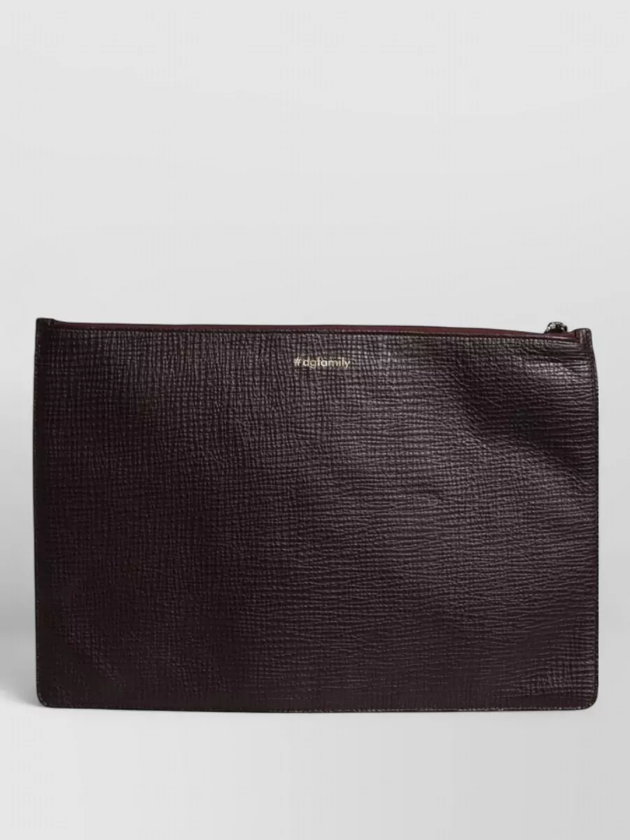 Dolce&Gabbana Leather Embellished Clutch Bag